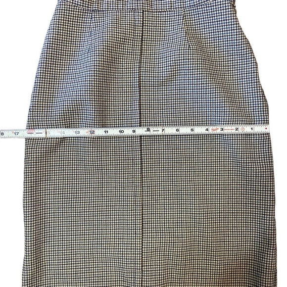 Vintage Snyder Craft Wool Checkered Pencil Skirt - Picture 10 of 14